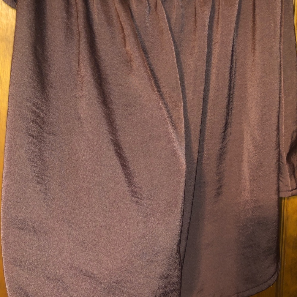 American Eagle Brown Off the Shoulder T-shirt XS - Picture 5 of 7